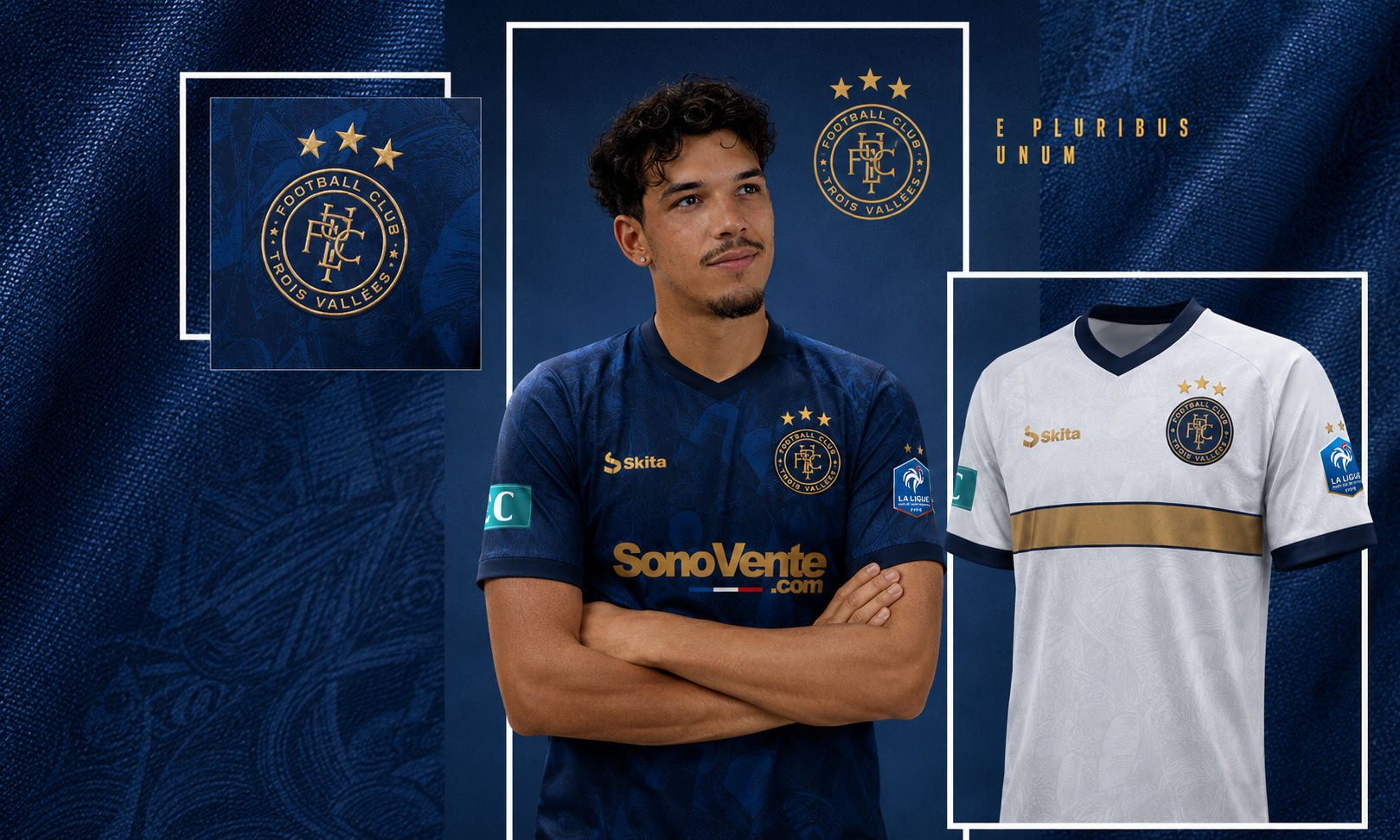 Maillots domicile et extérieur FC3 Vallées saison 2026-2027